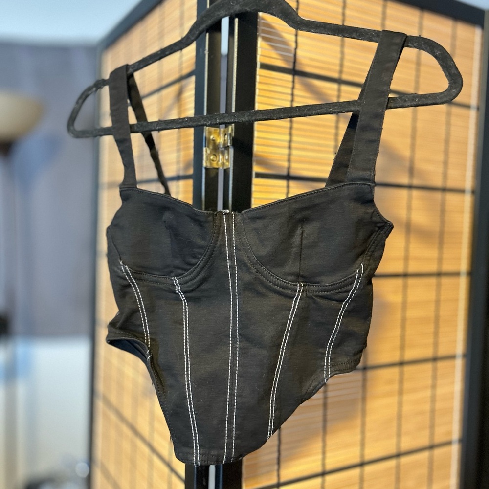 Zara Black Top/Corset